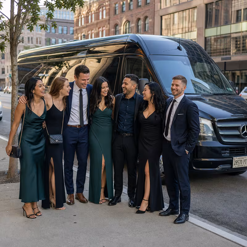 Milwaukee Bachelor & Bachelorette Transportation fleet vehicle