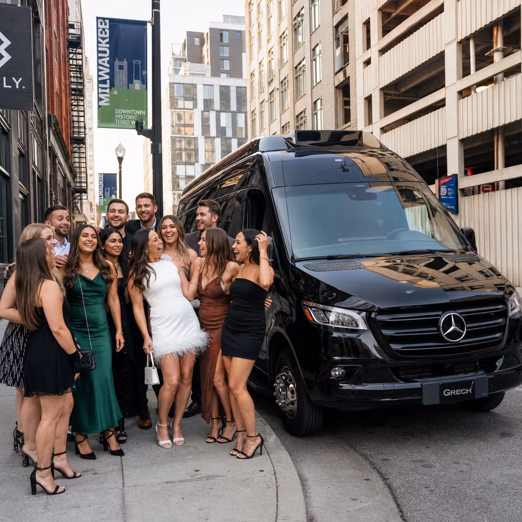 Bachelor and bachelorette party bus