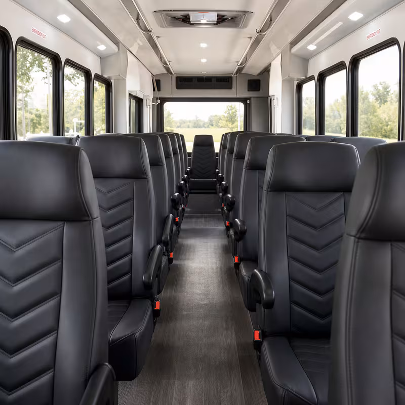 15-35 Passenger Minibus Interior